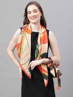 Tossido - Multi Color Floral Scarf & Bag Scarf