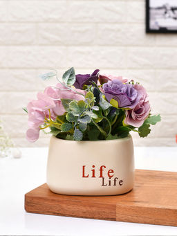 Tayhaa - Lavender Hydrangea Artificial Plant with Pot