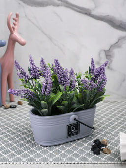 Tayhaa - Hanging Lavender Artificial Plant with Pot