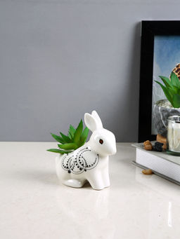 Tayhaa - White Succulent Artificial Plant with Pot