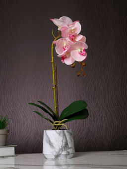 Tayhaa - Pink Orchid Artificial Plant with Pot