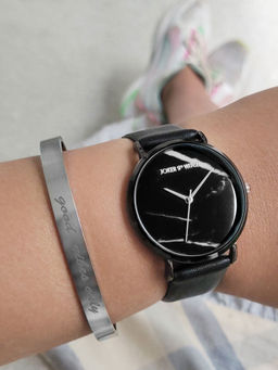 Joker and Witch - Joker & Witch The Black Pearl Watch Bracelet Stack For Women (Pack of 2) (JWBS394)