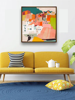 The Art House - Abstract Painting Multicolor (30X30 Inches)