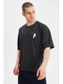 Trendyol - Man Grey T-Shirt