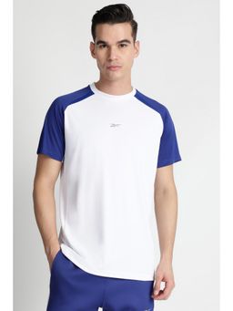 Reebok - Men Colorblock White T-Shirt