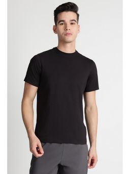Reebok - Men Solid Black T-Shirt