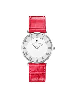 Jacques Du Manior - Jasmina Swiss Made Analogue White Round Dial Womens Watch- Joc.13