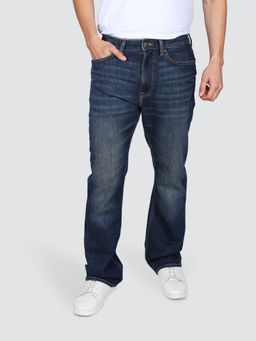 Lee - Men Blue Trenton Boot Cut Fit Mid Rise Jeans