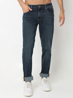 Spykar - Mid Rise Comfort Fit Blue Jeans for Men