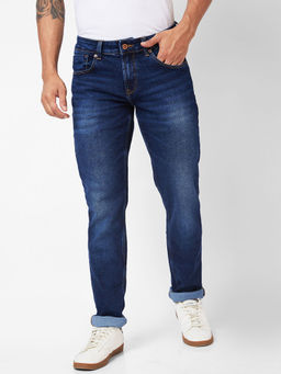 Spykar - Low Rise Slim Fit Blue Jeans for Men