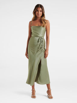 Forever New - Fay Satin Cowl Ruched Slip