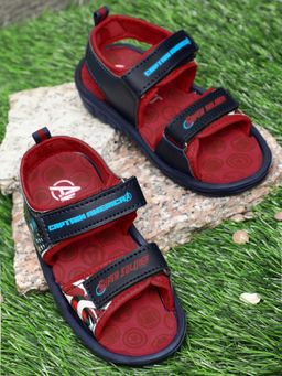 Kidsville - Captain America Multi Color Printed Sandals For Boys