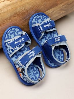 Kidsville - Mickey & Friends Blue Printed Sandals For Boys