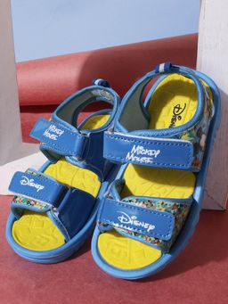 Kidsville - Mickey Blue Printed Sandals For Boys