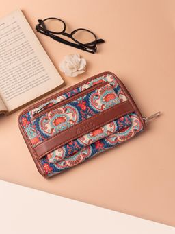 Zouk - Kovil Blue Classic Zipper Wallet