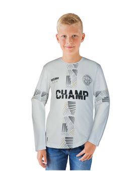 Gini & Jony - Boys White Knitted Printed Full Sleeves T-Shirt