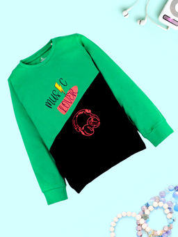 KiddoPanti - Girls Music Lover Print Cut & Sew Full Sleeves T-Shirt