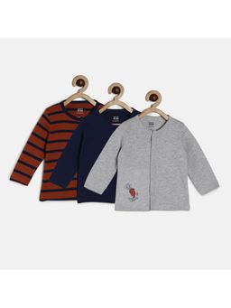 MINI KLUB - Baby Boys Multi Front Open Vest (Set of 3)