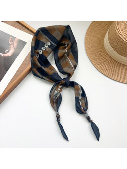 CrossKulture - Women Multi-Color Geometric Cotton Diamond Scarf