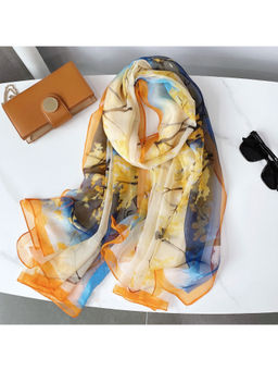 CrossKulture - Women Multi-Color Printed Chiffon Scarf