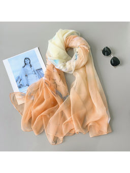 CrossKulture - Women Multi-Color Printed Chiffon Scarf