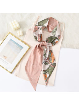 CrossKulture - Women Multi-Color Floral Ribbon Scarf