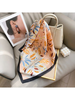 CrossKulture - Women Multi-Color Floral Satin Scarf