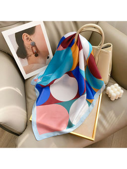 CrossKulture - Women Multi-Color Printed Satin Scarf