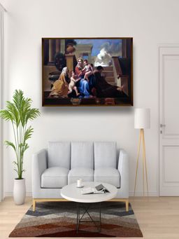 The Art House - Abstract Painting Multicolor (40X30 Inches)