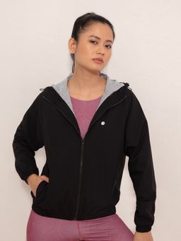 Nykd by Nykaa - Light Wt Jacket With Contrast Lining - NYK308 Black