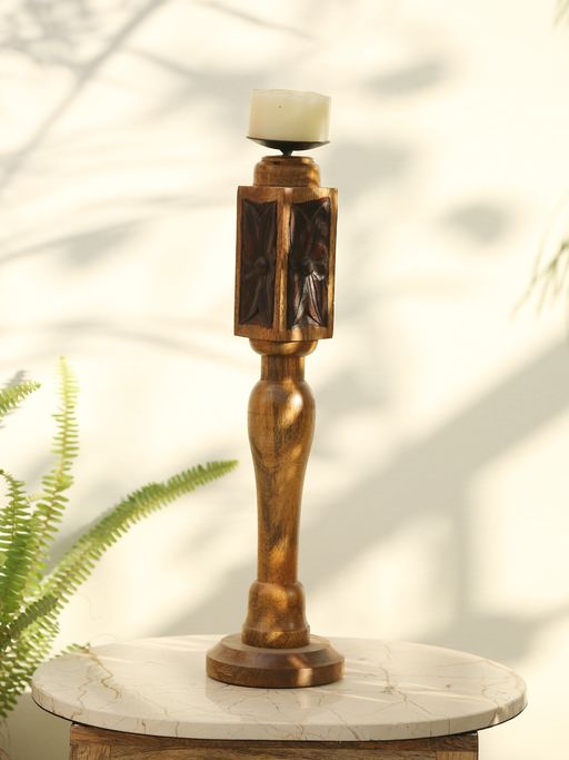 Revive Home Handcrafted Paya Design Rustic Candle Holder - Style1
