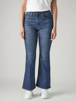 Levi's - Women 726 Blue Flared Fit High Rise Jeans
