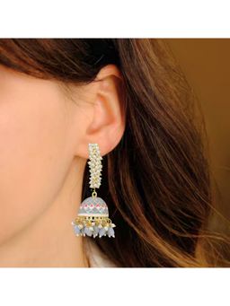 Bdiva - Gold Plated Pearl Drop Earrings