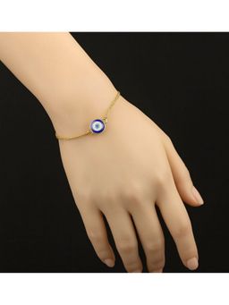 Bdiva - Gold-Plated Evil Eye Adjustable Bracelet
