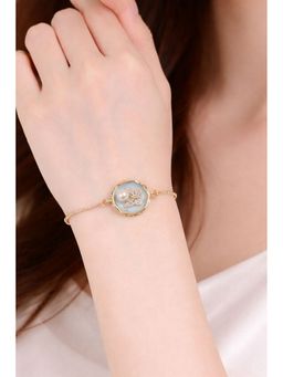 Bdiva - Butterfly Pearl Gold-Plated Bracelet