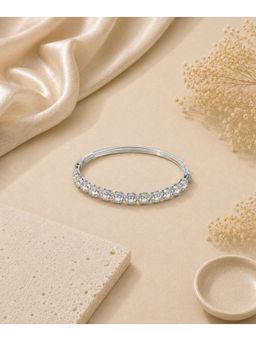 Bdiva - Rhodium Plated Cubic Zirconia Bracelet