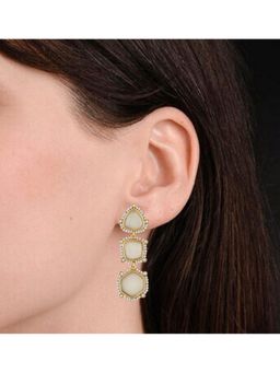 Bdiva - Gold Plated Geometric Style Earrings