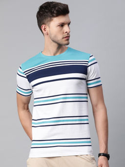 Pierre Carlo - Teal Cotton T-Shirt