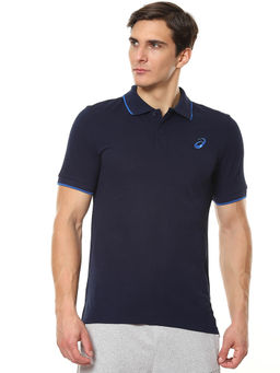 ASICS - Polo Blue Mens Polo T-Shirt