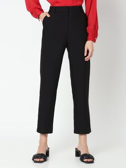 VERO MODA - Black Ankle Length Trousers
