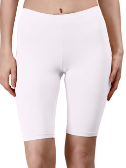 SOIE - Mid Rise Soft Polyamide Spandex Knee Length Cycling Shorts