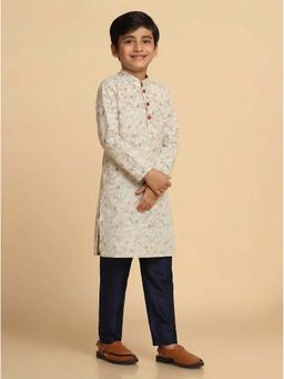 KISAH - Boys Multi-Color Printed Kurta & Pyjama