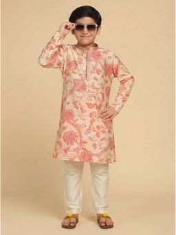 KISAH - Boys Multi-Color Printed Kurta & Pyjama