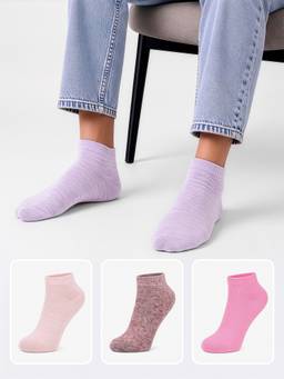 Louis Stitch - Women's Comfort Ankle Multi-Color Socks (Pack Of 4)