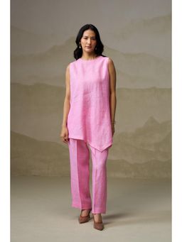 Naseebo - Pink Asymmetrical Co-Ord Set