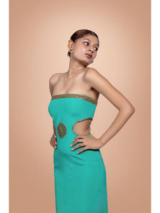 nile green dress Buy The Black Sheep Collective Queen Of (XS) Online pattern_Embroidery