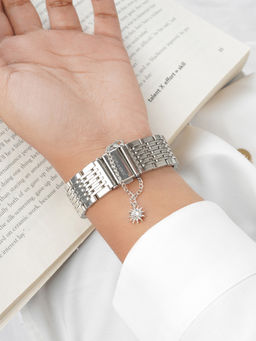 Joker and Witch - Joker & Witch Sunday Rhinestone Silver Watch Charm