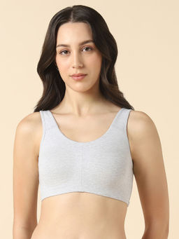 Van Heusen - Women Solid Wireless Full Coverage Non Padded Bra Grey
