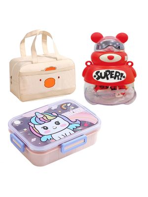 Little Surprise Box, 3pcs Pink Cool Glasses Matching Backpack, Lunch Bag and Stationery Pouch main image 1