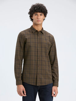 Pepe Jeans - Brown Check Regular Fit Shirt